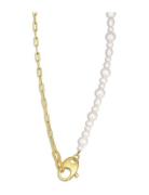 Jane Koenig Atomic Pearl Chain Necklace Guld