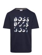 BOSS Short Sleeves Tee-Shirt Marinblå