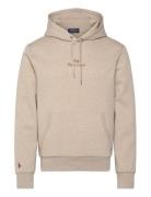 Polo Ralph Lauren Logo Double-Knit Hoodie Beige