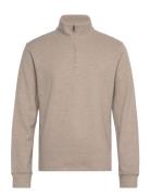 Mango Ribbed Sweatshirt Collar Beige