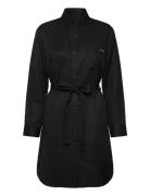 Calvin Klein Jeans Lyocell Shirt Dress Svart