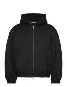 Weekday Bonded Scuba Zip Jacket Svart