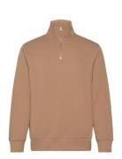 GANT Reg Shield Half Zip Sweat Beige