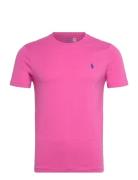 Polo Ralph Lauren Custom Slim Fit Jersey Crewneck T-Shirt Rosa