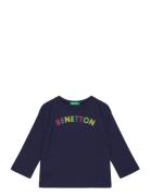 United Colors Of Benetton T-Shirt L/S Marinblå