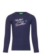 United Colors Of Benetton T-Shirt L/S Marinblå