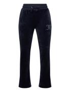 Juicy Couture Diamante Velour Bootcut Marinblå