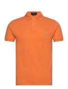 Polo Ralph Lauren Slim Fit Mesh Polo Shirt Orange