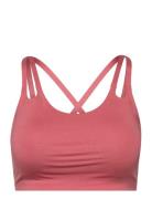 Adidas Performance Yoga Luxe Studio Light-Support Fire Bra Rosa