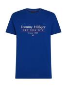 Tommy Hilfiger Hilfiger Center Stack Tee Blå