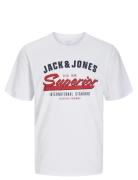 Jack & J S Jjelogo Tee Ss O-Neck 2 Col Ss25 Sn Vit