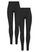 Pieces Pcamelia Leggings 2-Pack Jrs Noos Bc Svart