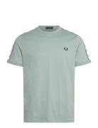 Fred Perry Taped Ringer T-Shirt Blå