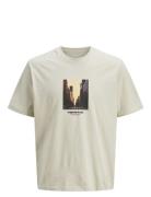 Jack & J S Jorvesterbro Picture Tee Ss Crew Jnr Kräm