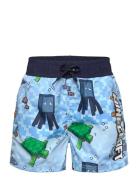 Lindex Shorts Swim Minecraft Blå