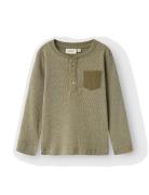 Lil'Atelier Nmmbarbar Ls Slim Top Lil Khaki Green