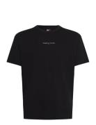 Tommy Jeans Tjm Rlx Linear Logo Tee Ext Svart