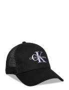 Calvin Klein Monologo 5 Panel Mesh Back Cap Svart