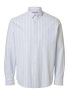 Selected Homme Slhregrick-Ox Shirt Ls Noos Blå