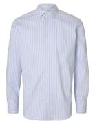 Selected Homme Slhslim-Performance Shirt Ls Noos Blå