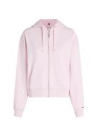 Tommy Hilfiger Reg Script Zip Hoodie Rosa