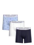 Polo Ralph Lauren Underwear Stretch Cotton Boxer Brief 3-Pack Marinblå