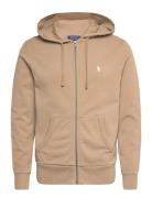 Polo Ralph Lauren Loopback Fleece Full-Zip Hoodie Beige