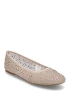 Mango Shiny Effect Ballerinas Beige