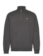 Lyle & Scott Loopback Quarter Zip Sweat Grå