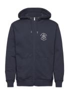 Makia A-Project Hooded Zip Sweatshirt Marinblå