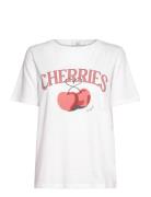 Coster Copenhagen Cc Heart Cherries T-Shirt - Mid Sleeve Vit