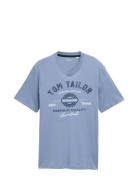 Tom Tailor Logo Tee Blå