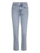 Gina Tricot Slim Straight Jeans Blå