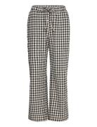 Lindex Trousers Pyjama Seersucker Svart