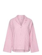 Lindex Pyjama Shirt Seersucker Rosa