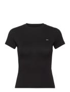 Tommy Jeans Tjw Slim C-Neck Tee Svart