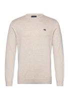 Lexington Clothing Cotton Crew Neck Sweater Kräm