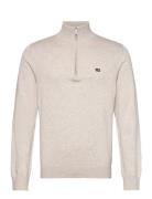 Lexington Clothing Cotton Half-Zip Sweater Kräm