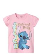 Name It Nmffolly Stitch Ss Top Noos Wdi Rosa