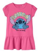 Name It Nmffoda Stitch Ss Dress Wdi Rosa