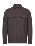 Jack & J S Jprraymond Melange Solid Ls Overshirt Sn Brun