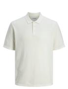 Jack & J S Jjegeorge Knit Polo Ss Sn Vit