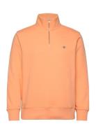 GANT Reg Shield Half Zip Sweat Orange