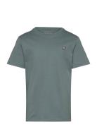 Calvin Klein Mono Mini Badge Reg T-Shirt Blå