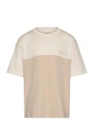 Calvin Klein Color Block T-Shirt Kräm