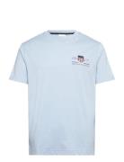 GANT Reg Archive Shield Emb Ss T-Shirt Blå