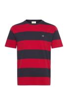 GANT Bar Stripe Ss T-Shirt Röd