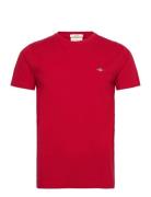 GANT Slim Pique Ss T-Shirt Röd