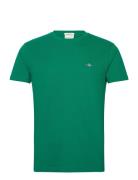 GANT Slim Pique Ss T-Shirt Grön