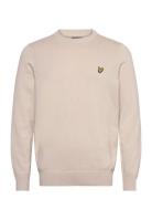 Lyle & Scott Cotton Crew Neck Jumper Kräm